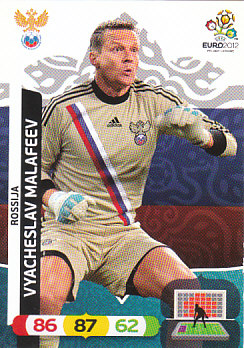 Vyacheslav Malafeev Russia Panini UEFA EURO 2012 #190